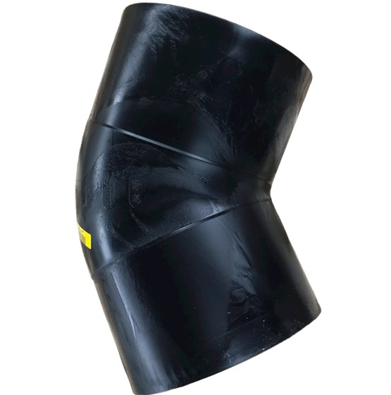 Кутник 45° d 225 мм, литий, SDR17, PE100